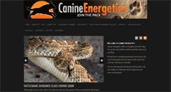 Desktop Screenshot of canine-energetics.com