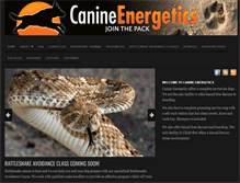 Tablet Screenshot of canine-energetics.com
